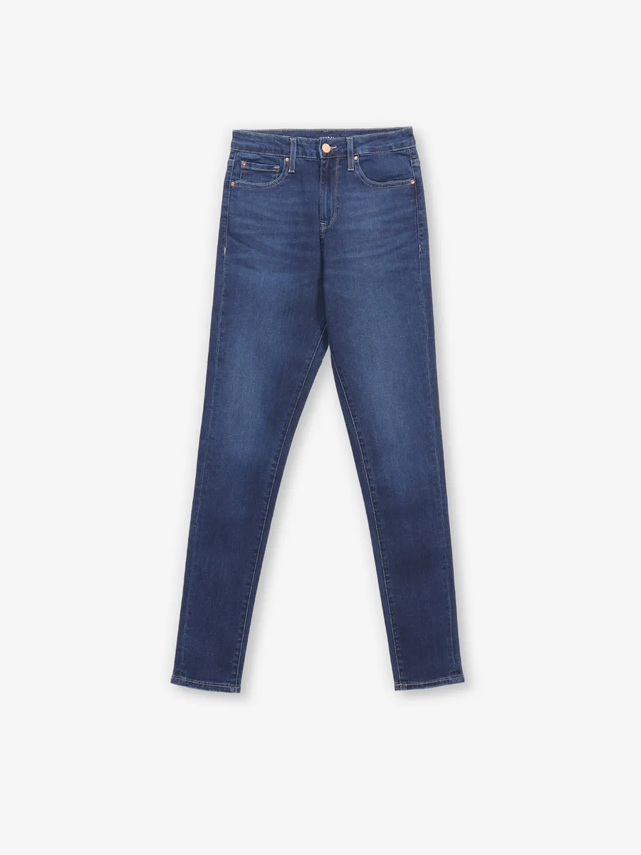 SPYKAR dark blue solid jeans in slim fit for men