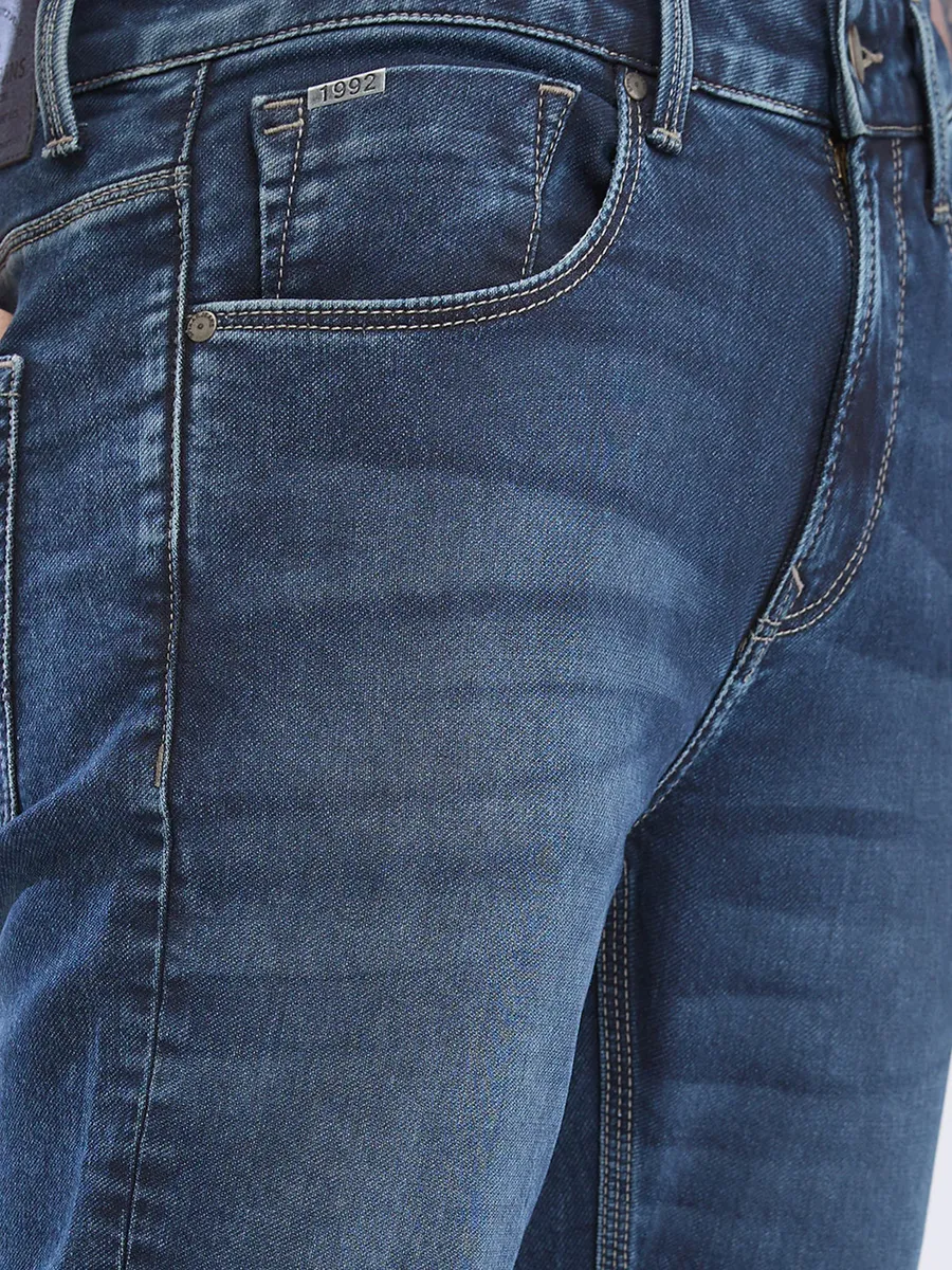 SPYKAR deep blue skinny washed denim jeans