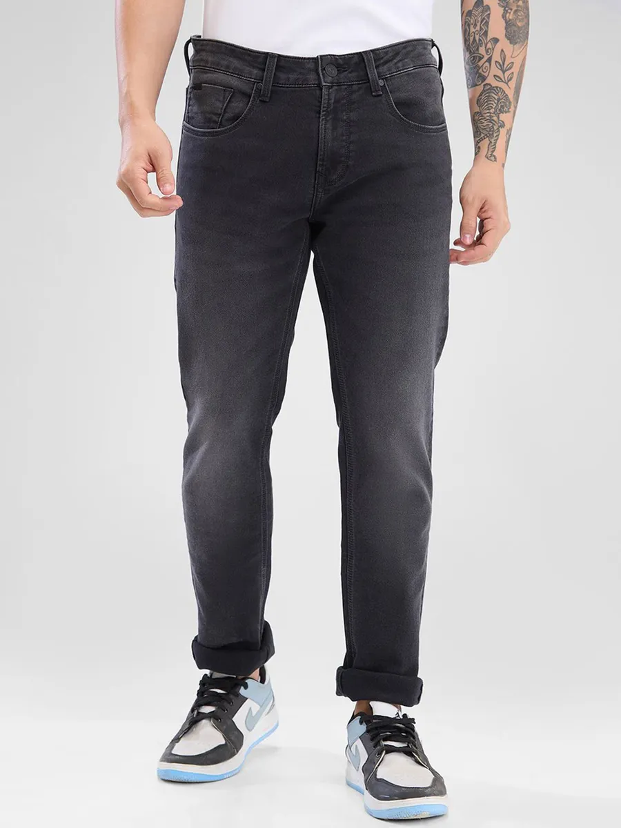 SPYKAR grey skinny fit washed denim jeans