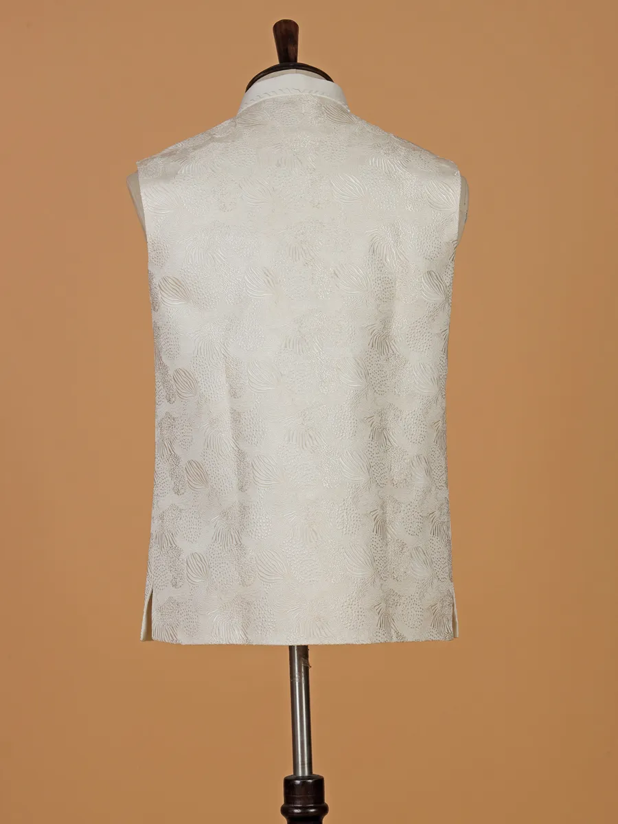 Stunning cream terry rayon wasitcoat