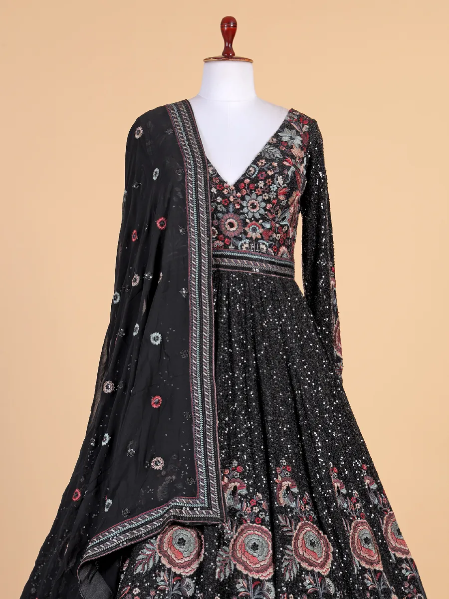 Stunning georgette anarkali suit