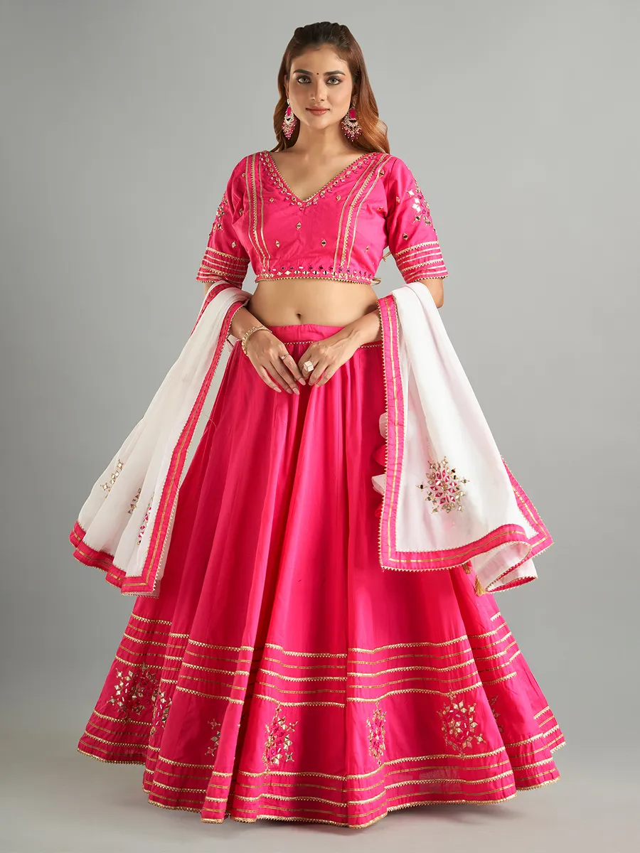 Stunning magenta chaniya choli