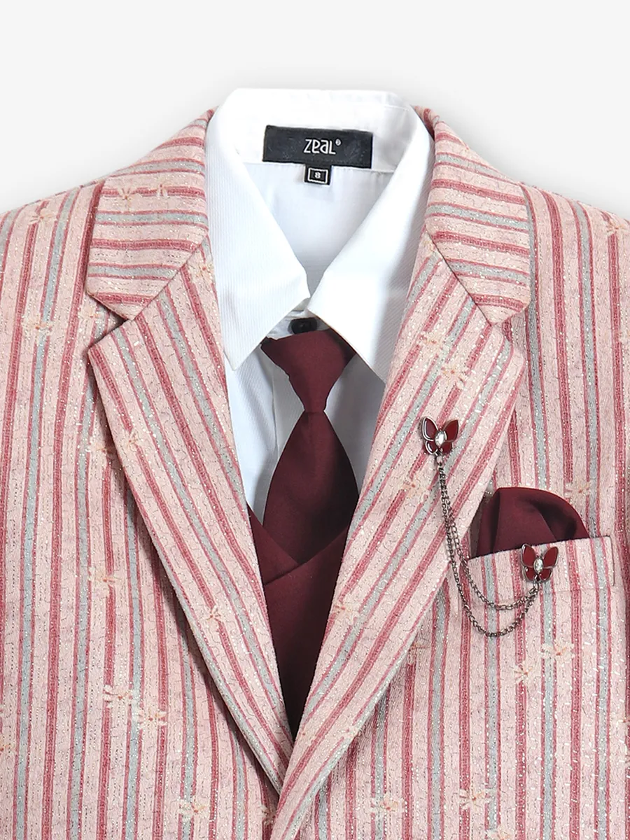 Stunning pink terry rayon coat suit