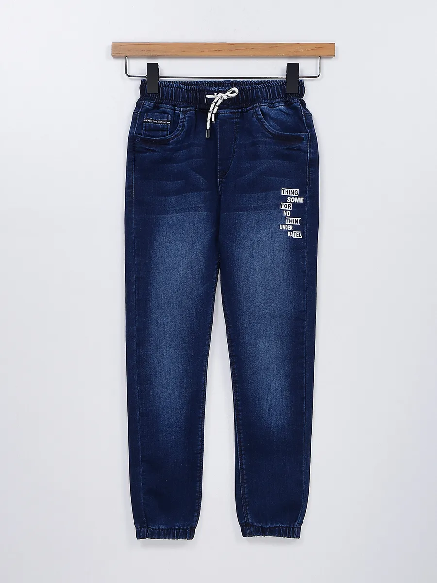 TADPOLE indigo blue washed jeans