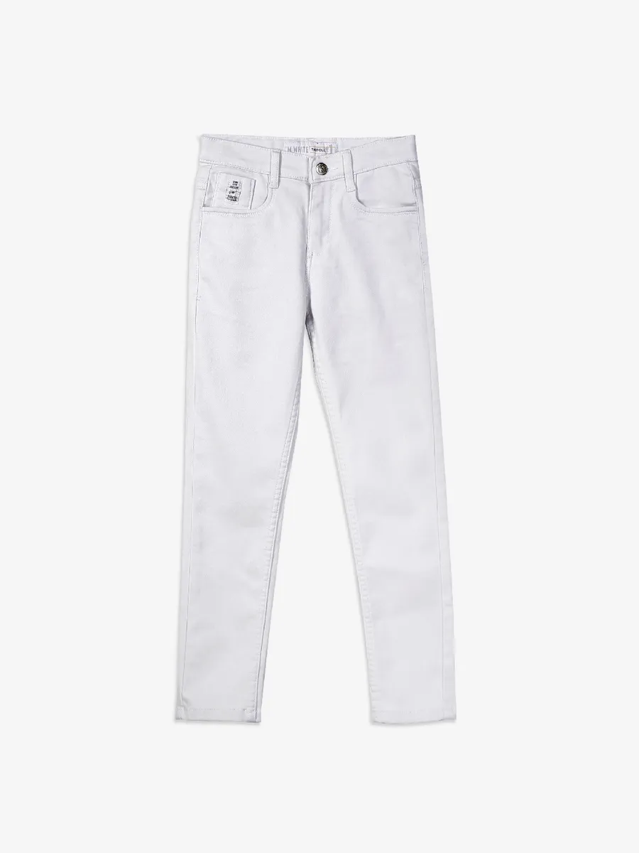 Tadpole solid white jeans