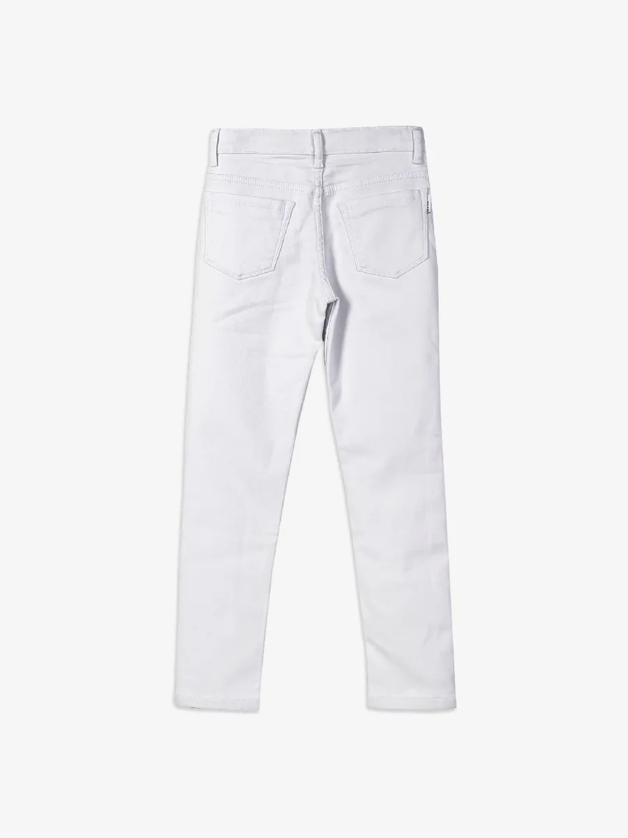 Tadpole solid white jeans