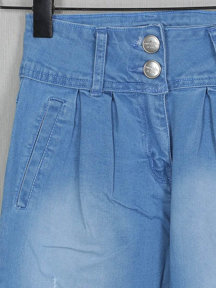 Tiny Girl light blue washed effect jeans for girls