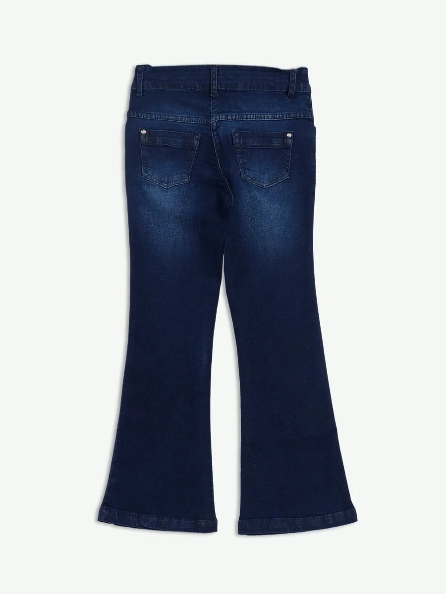 Tiny Girl navy washed boot cut jeans