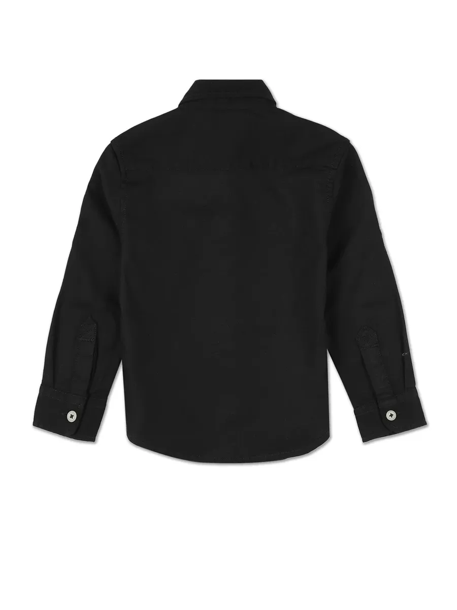 U S POLO ASSN cotton black shirt