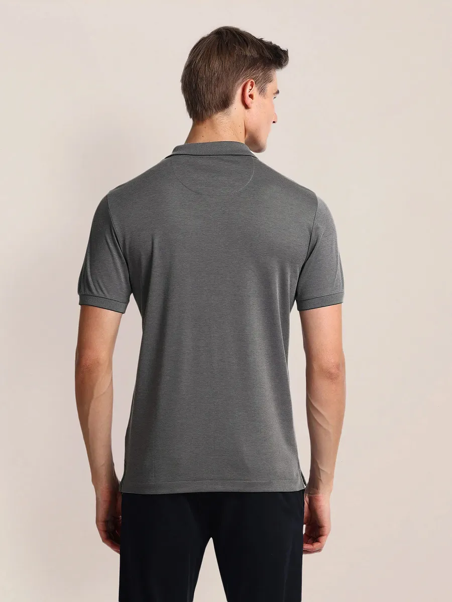 U S POLO ASSN dark grey cotton t-shirt