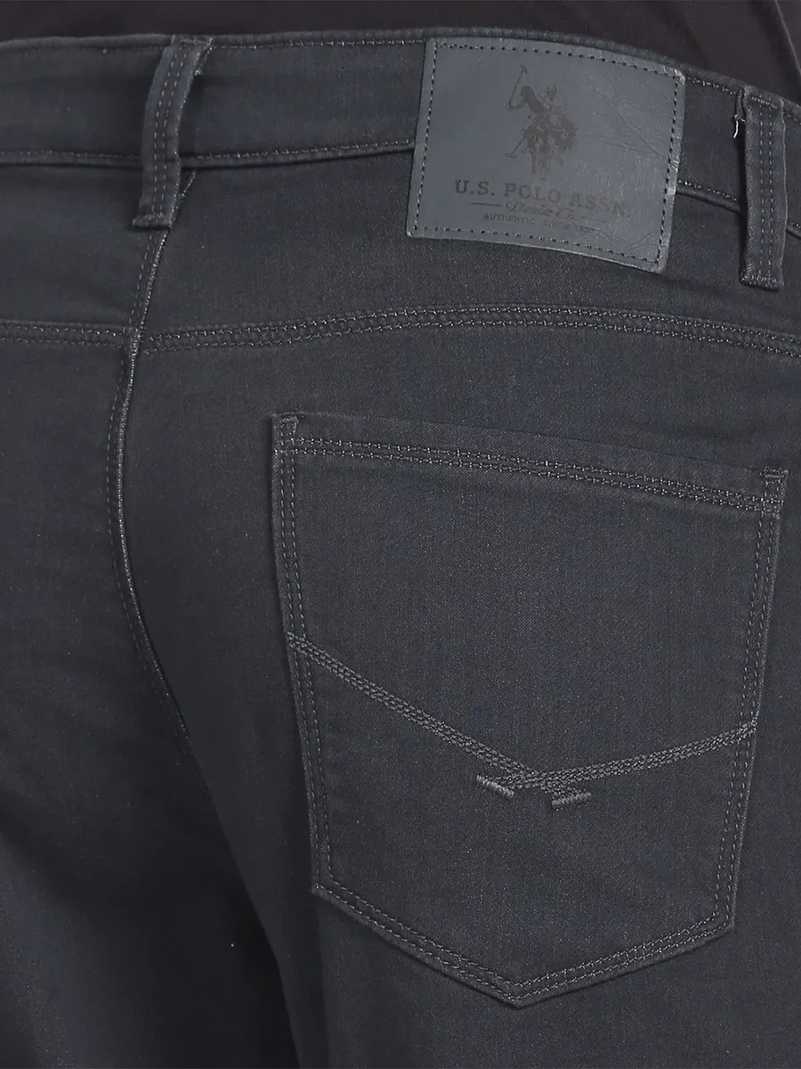 U S POLO ASSN dark grey slim tapered fit jeans