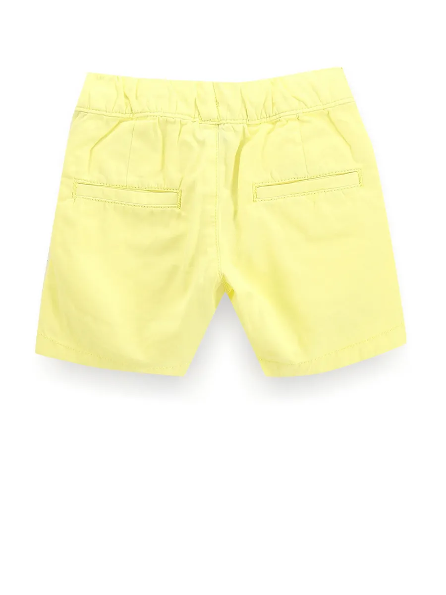 U S POLO ASSN light yellow cotton shorts