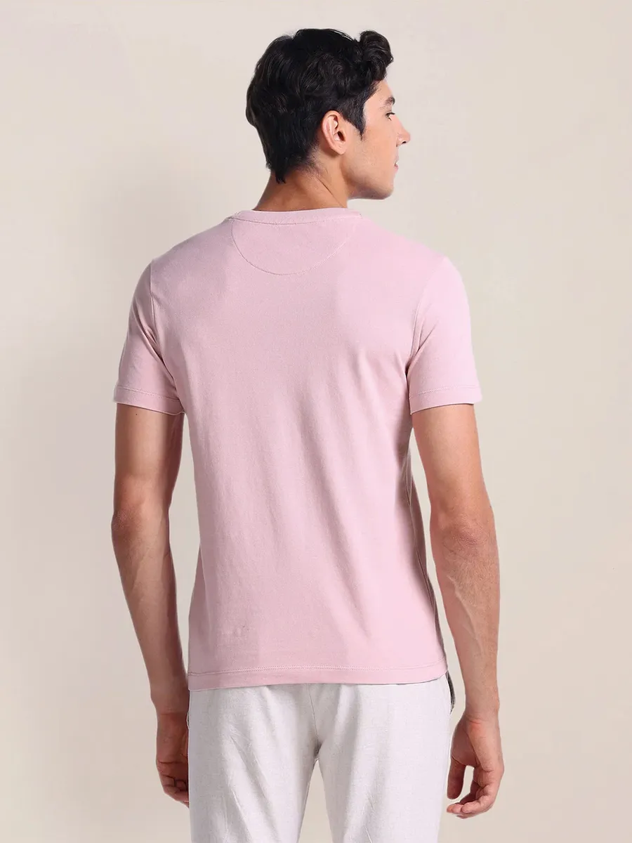 U S POLO ASSN pink cotton t-shirt