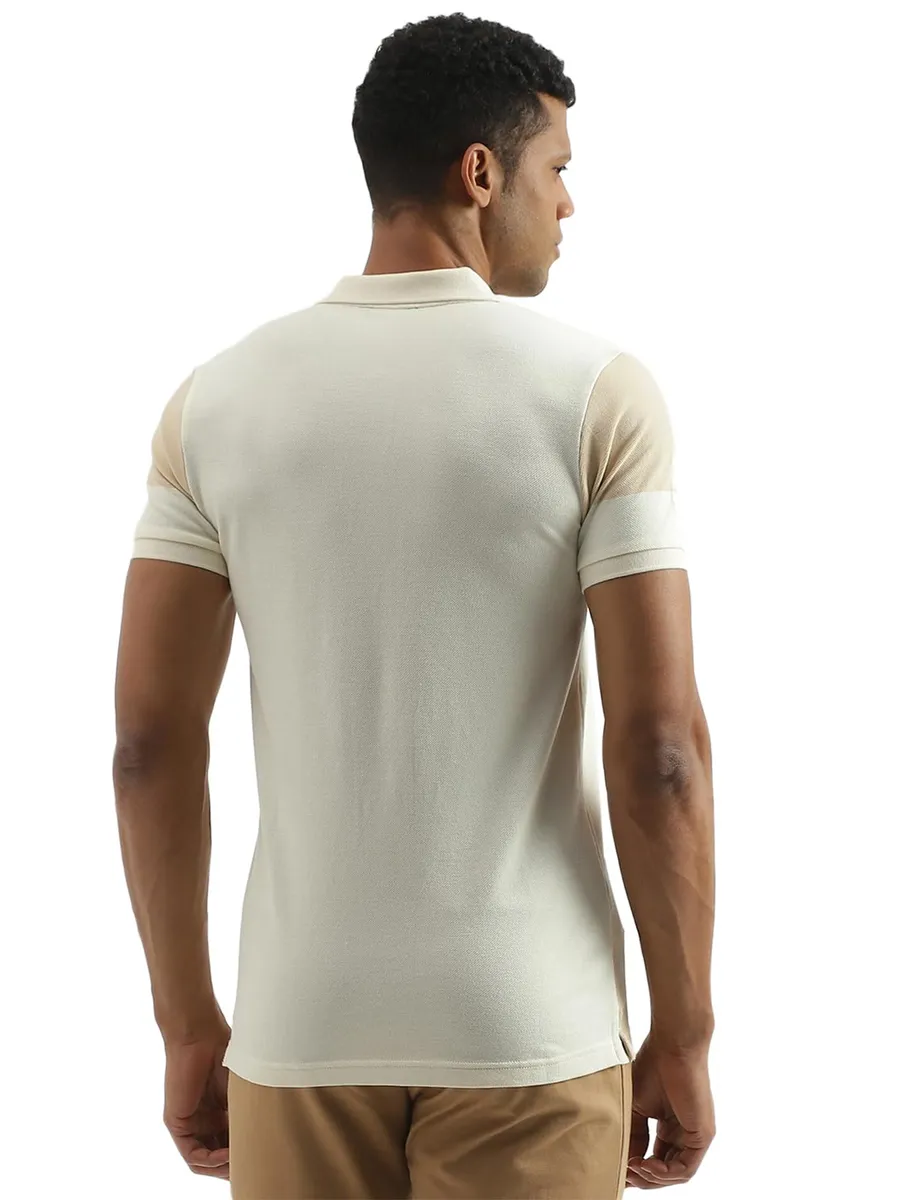 UCB beige and cream stripe t shirt