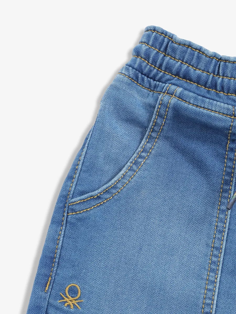 UCB blue washed denim shorts