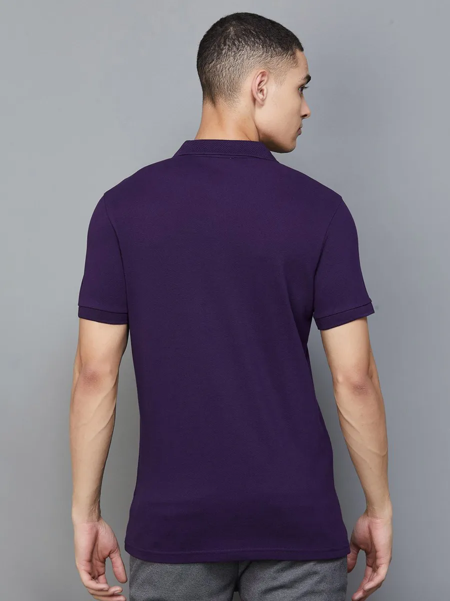 UCB cotton purple polo t-shirt