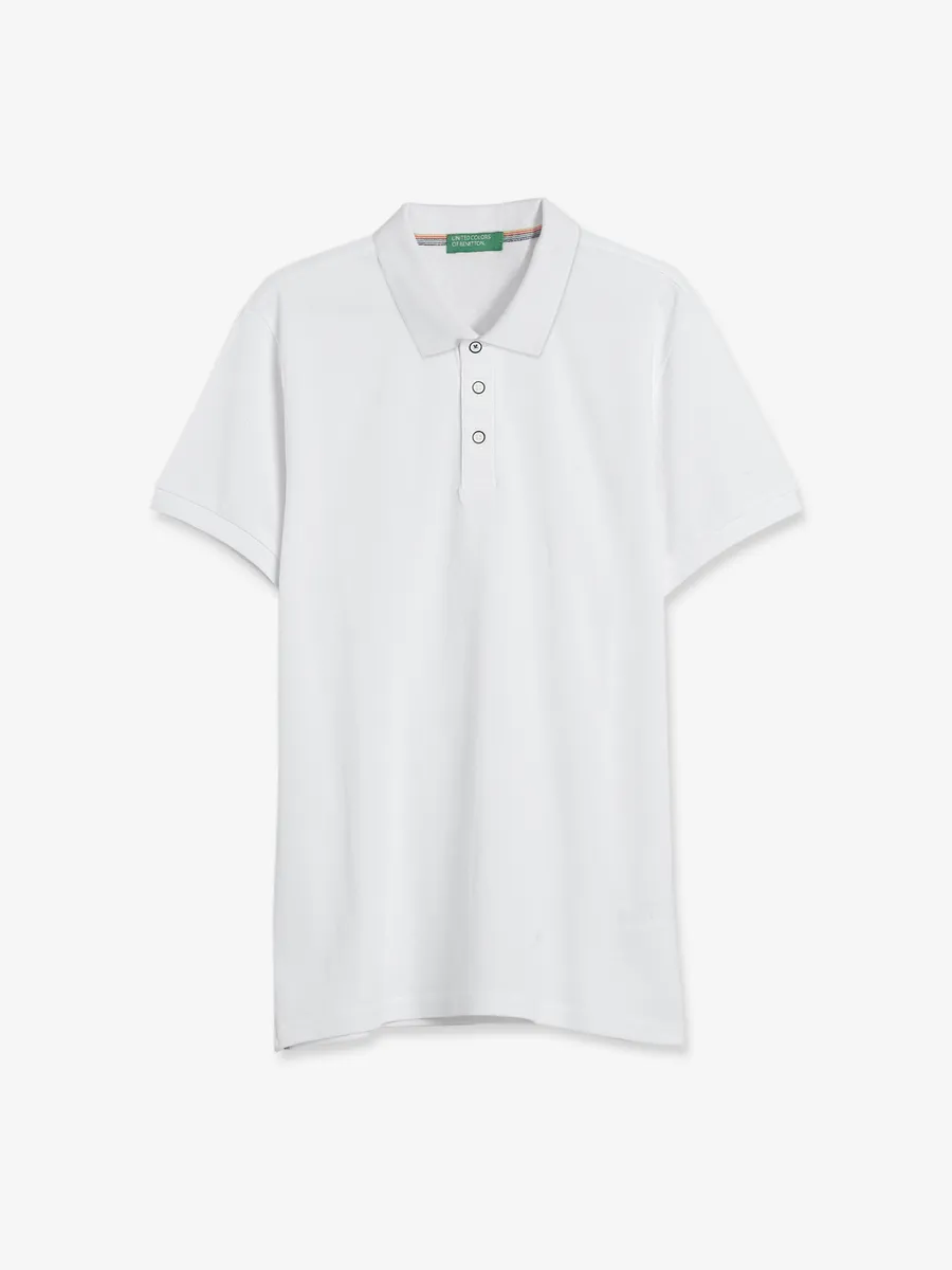 UCB cotton white polo t shirt