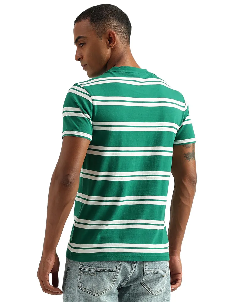UCB green stripe cotton t shirt