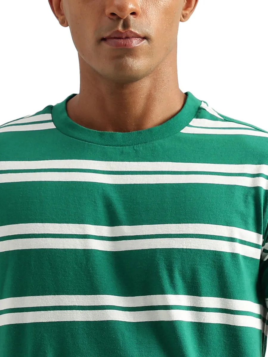 UCB green stripe cotton t shirt