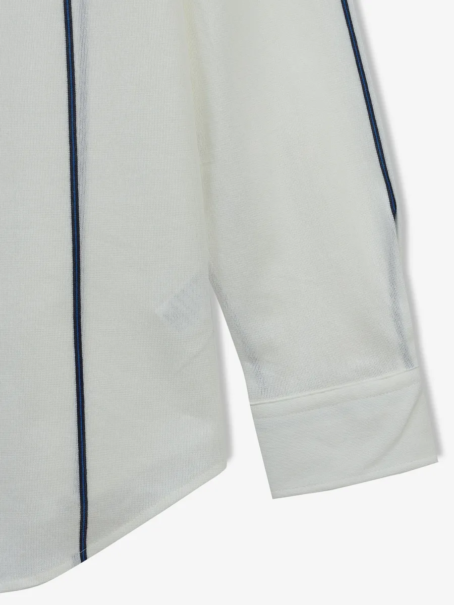 UCB off-white stripe cotton shirt