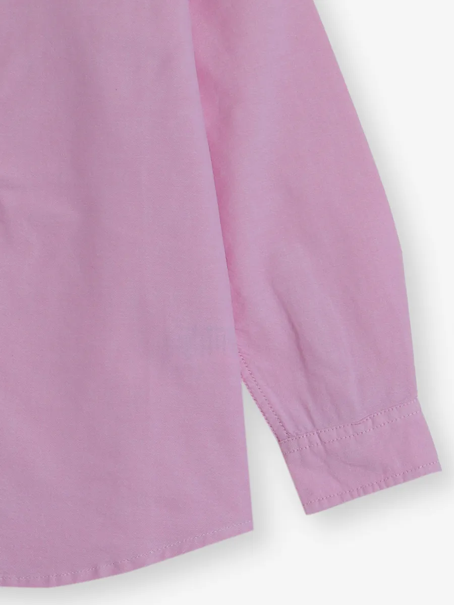 UCB plain pink cotton shirt