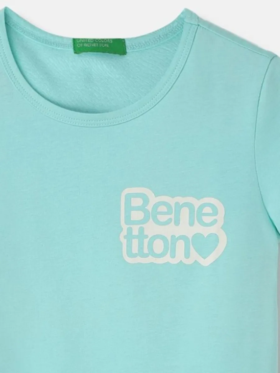 UCB plain sky blue casual cotton t-shirt