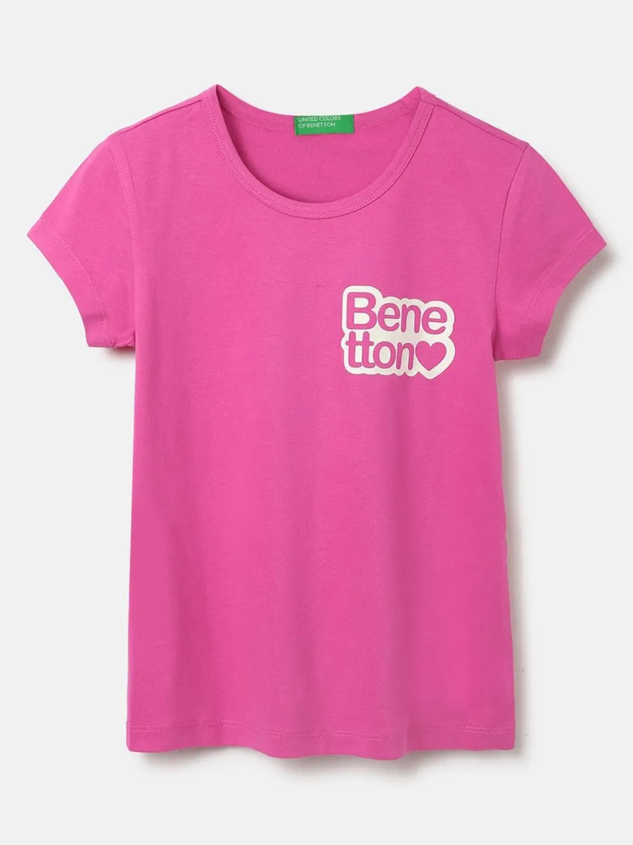 UCB purple plain t-shirt in cotton fabric