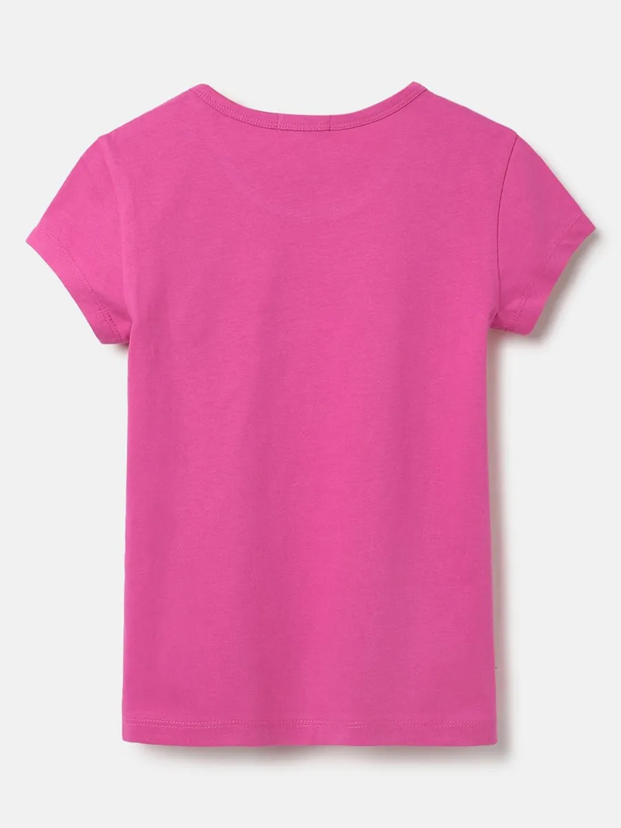 UCB purple plain t-shirt in cotton fabric