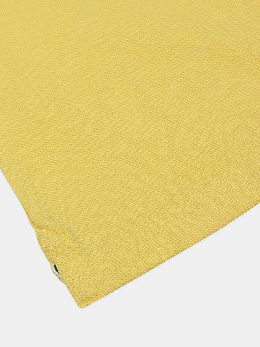 UCB slim fit cotton yellow t shirt