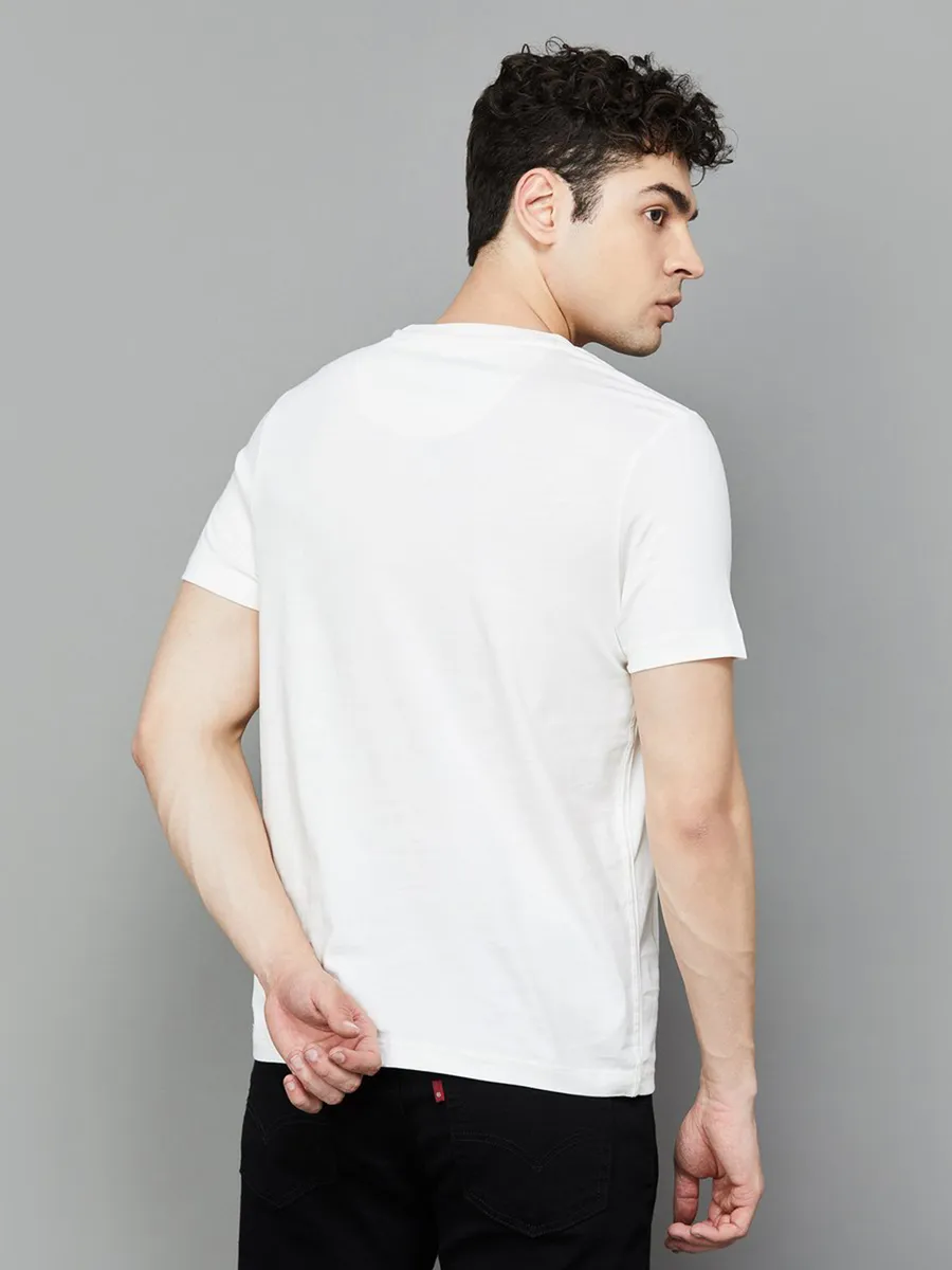 US POLO off white cotton t-shirt for men