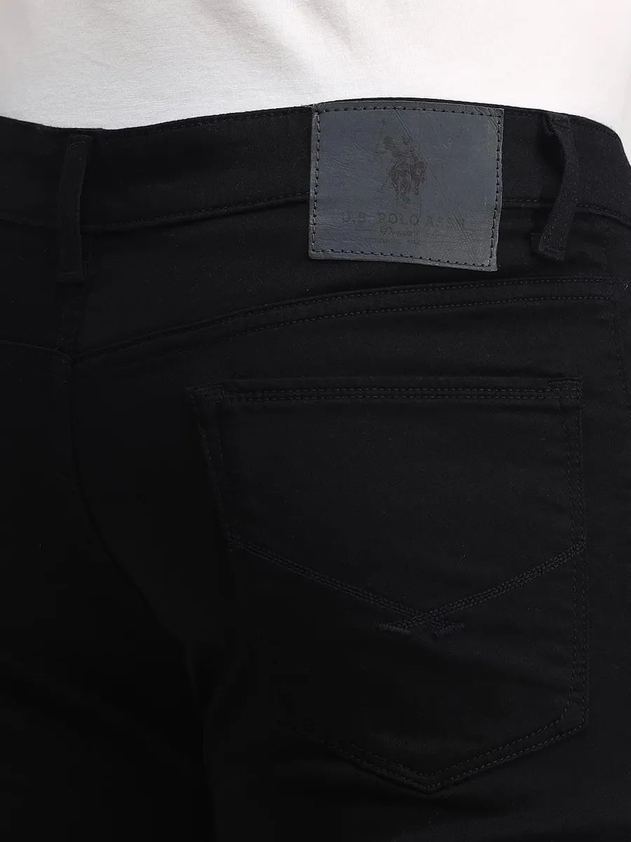 US POLO skinny fit black cotton jeans