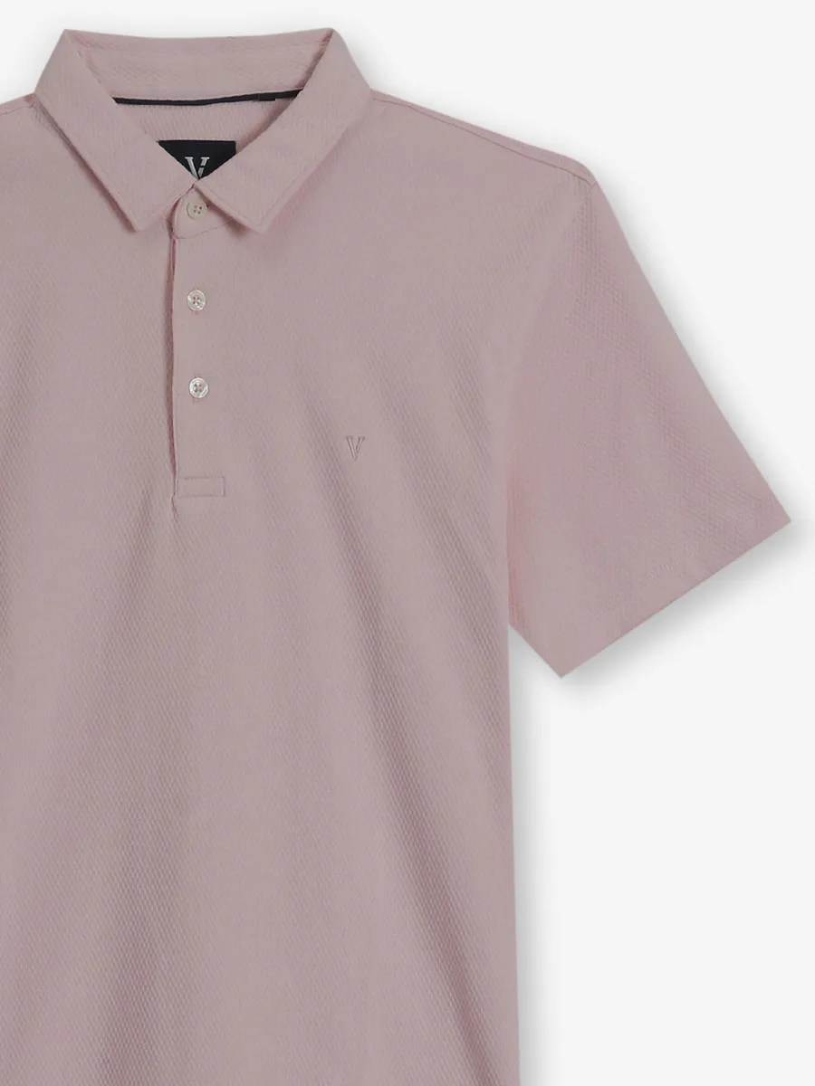 VAN HEUSEN light pink cotton t-shirt