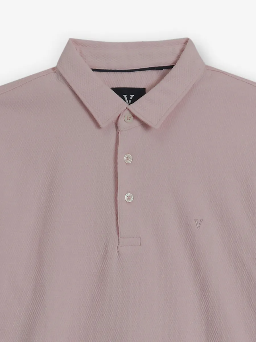 VAN HEUSEN light pink cotton t-shirt