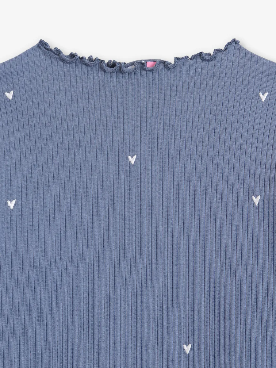 VERO MODA plain grey t-shirt in cotton fabric