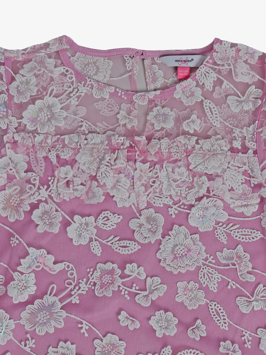 VERO MODA purple lace top