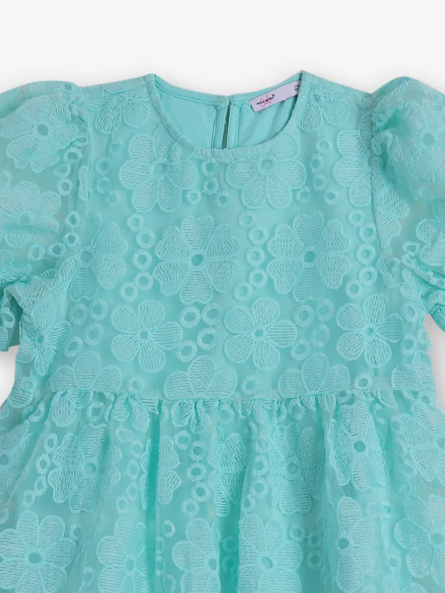VERO MODA sea green georgette frock