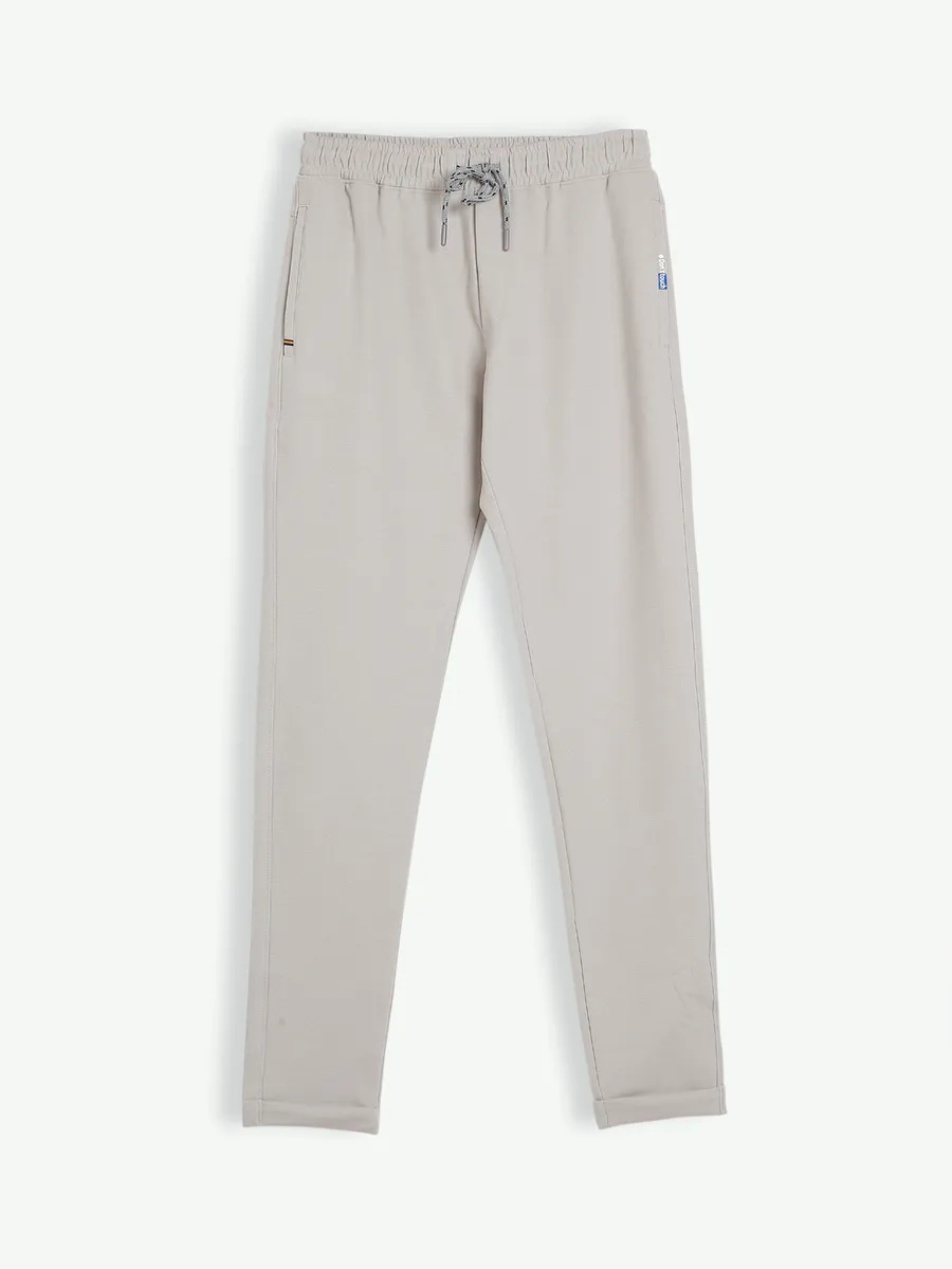 XN Replay solid cotton beige trackpant