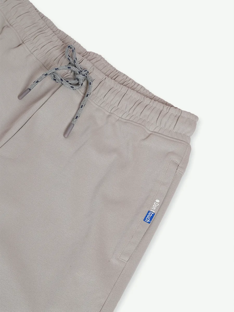 XN Replay solid cotton beige trackpant