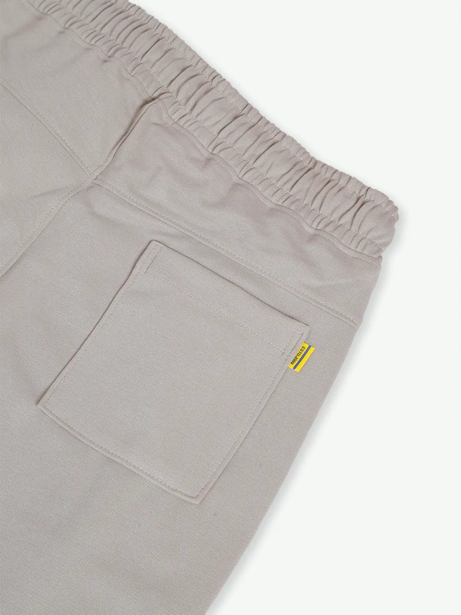 XN Replay solid cotton beige trackpant