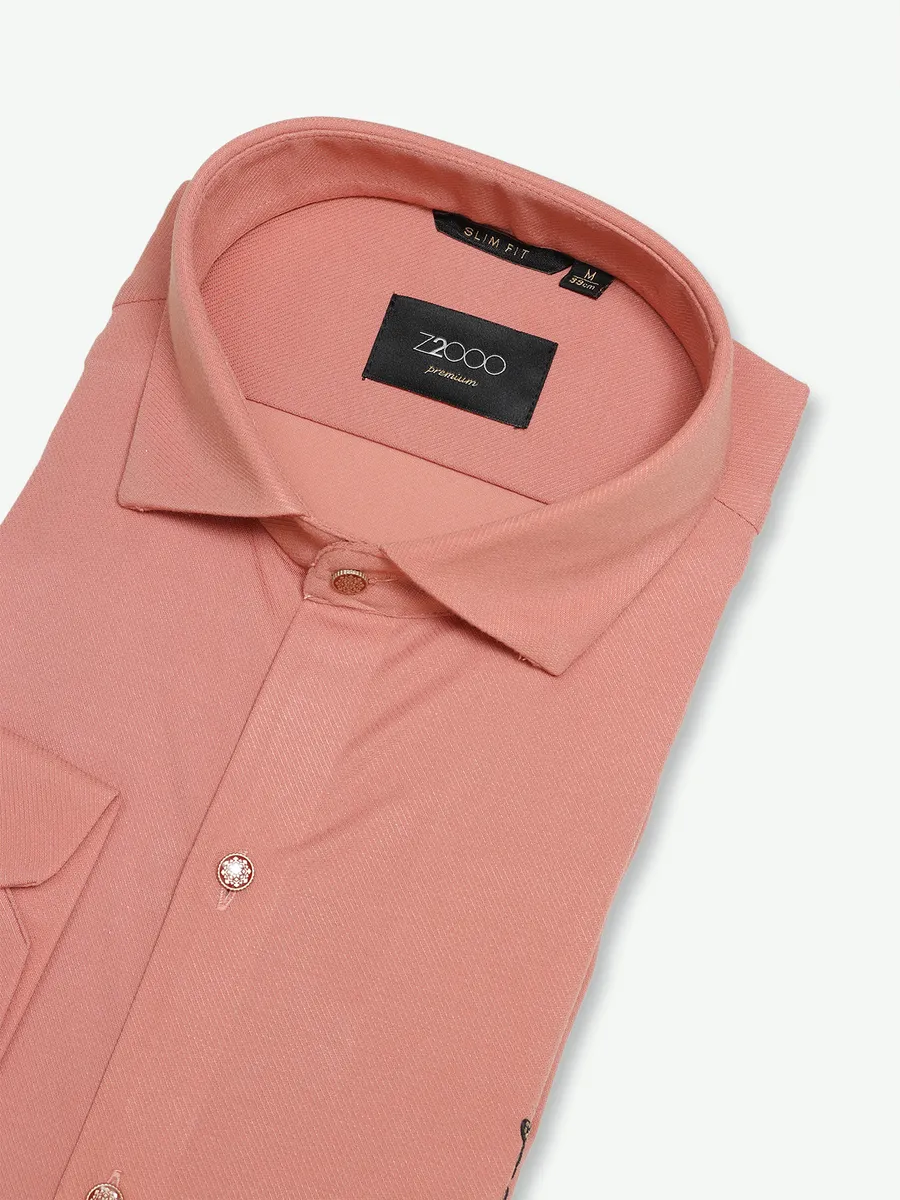 Z2000 cotton peach plain shirt