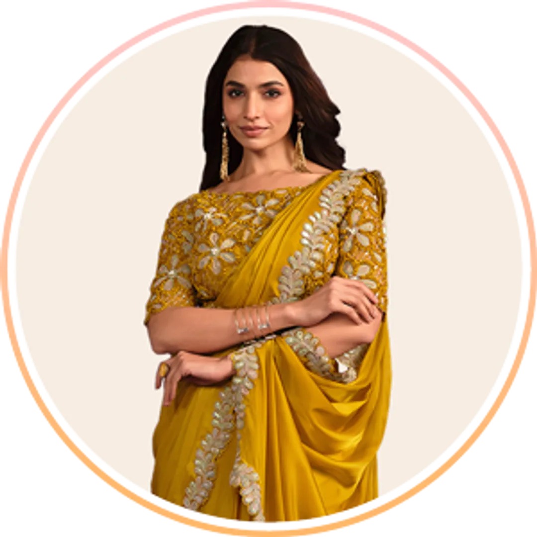 Mustard Yellow Sarees