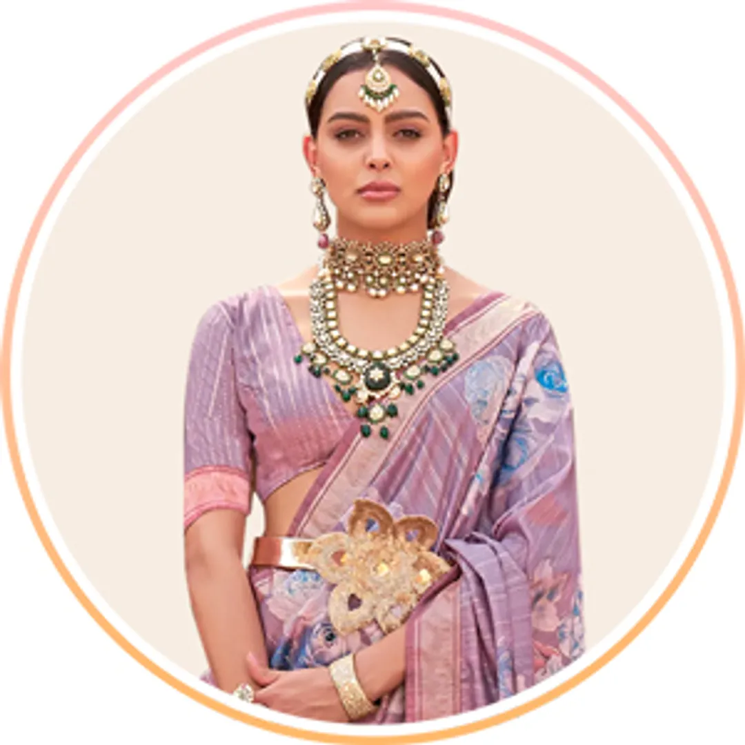 Onion Pink Saree