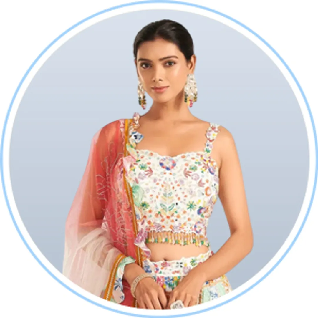 White Lehenga Choli
