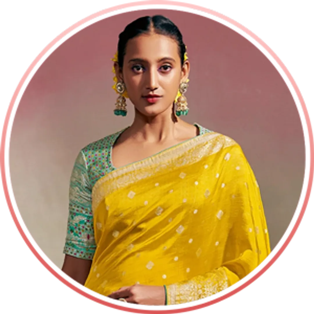 Yellow Sarees for Haldi Ceremony