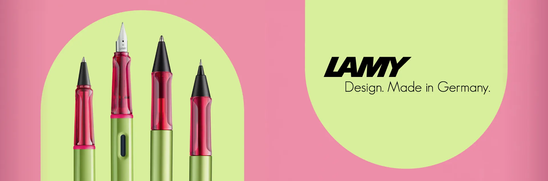 Lamy Fountain Pen, Roller Pen, and Ball-Point Pen Collection Banner