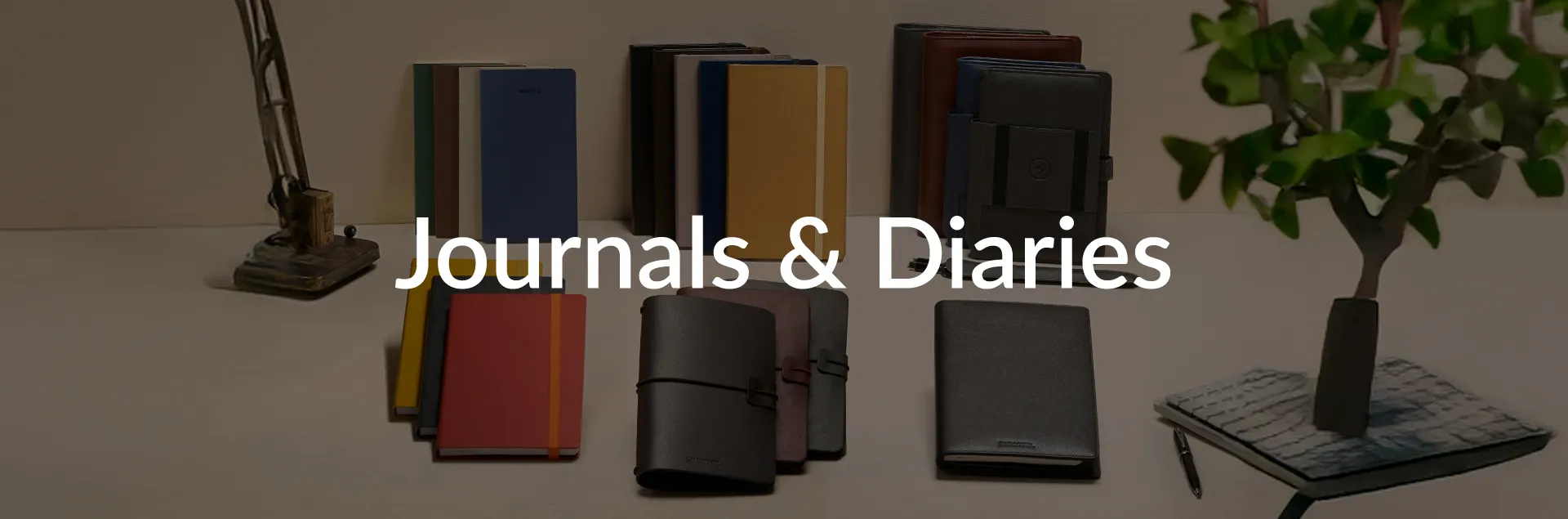Journals, Personalized Diary, and Notebooks Collection Banner