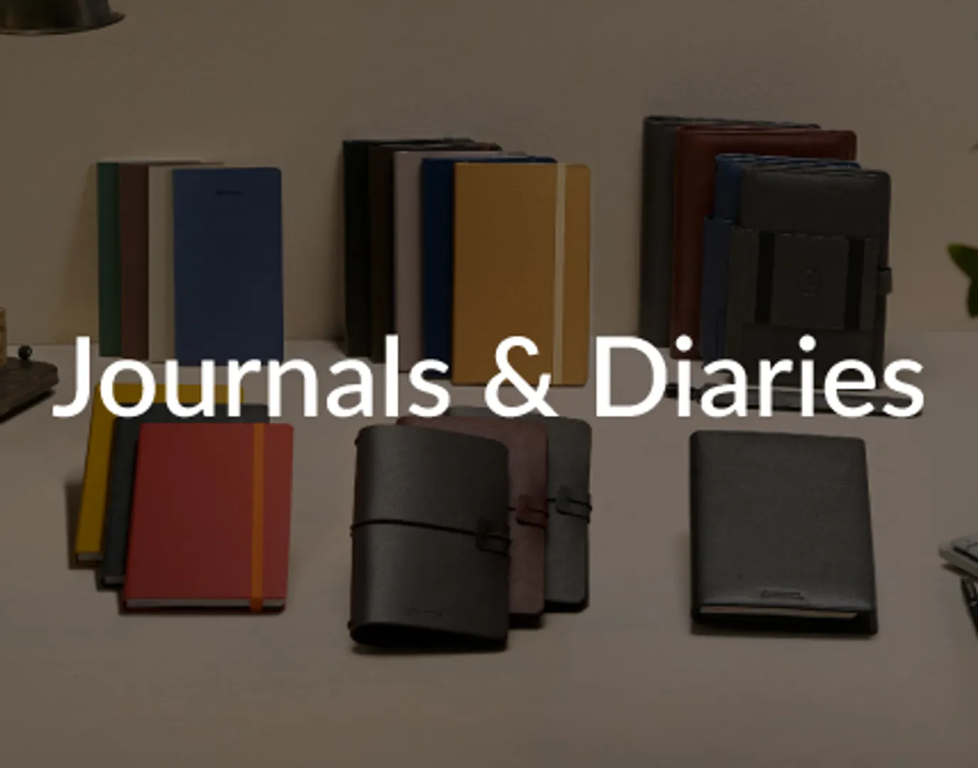 Journals, Personalized Diary, and Notebooks Collection Banner