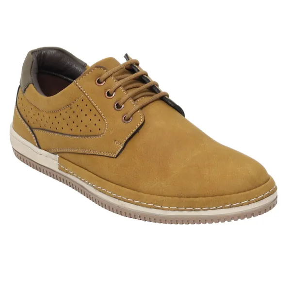 Binutop Men Beige Solid Sneakers