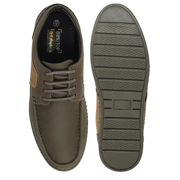 Binutop Men Olive Sneakers