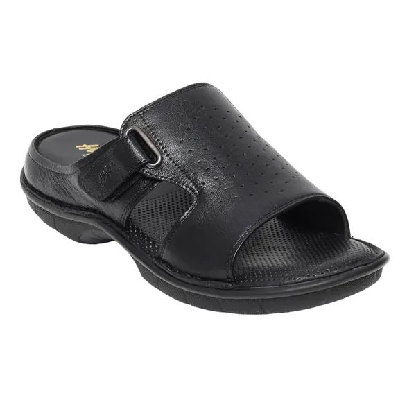 Hitz Men Textured Leather Sandals